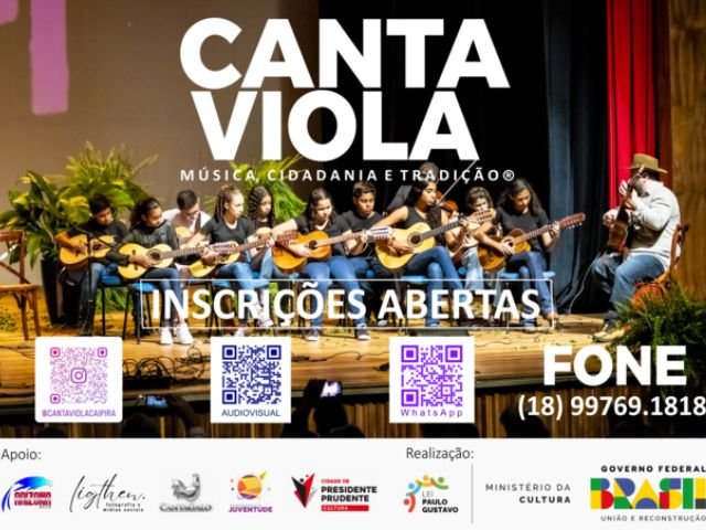 notícia - Inscrições para o Canta Viola 