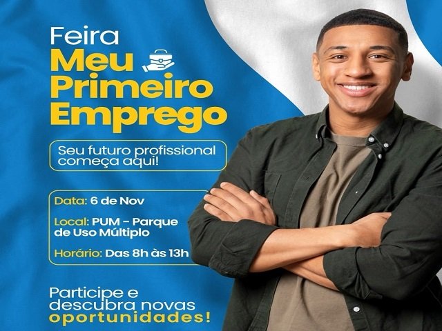 notícia - Prefeitura de Prudente realiza Feira Meu Primeiro Emprego na próxima semana, dia 6.